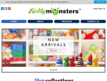 Tablet Screenshot of hobbymonsters.com